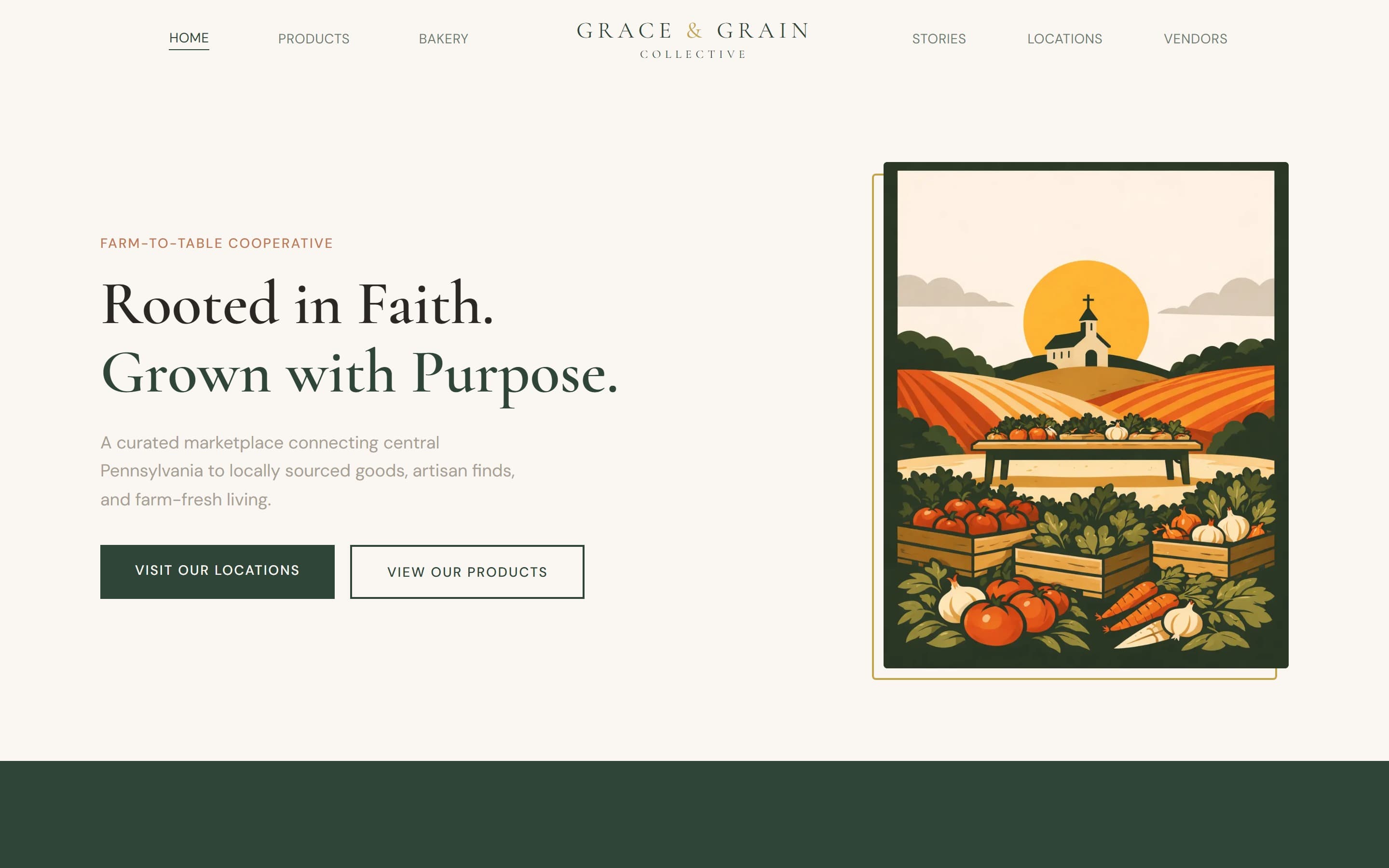 Grace & Grain Co — Storefront & Branding built by Kenaz Works